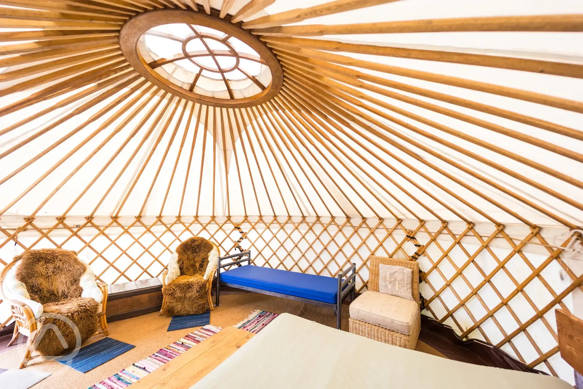 Yurt interior