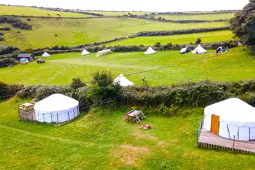 Aerial of the campsite