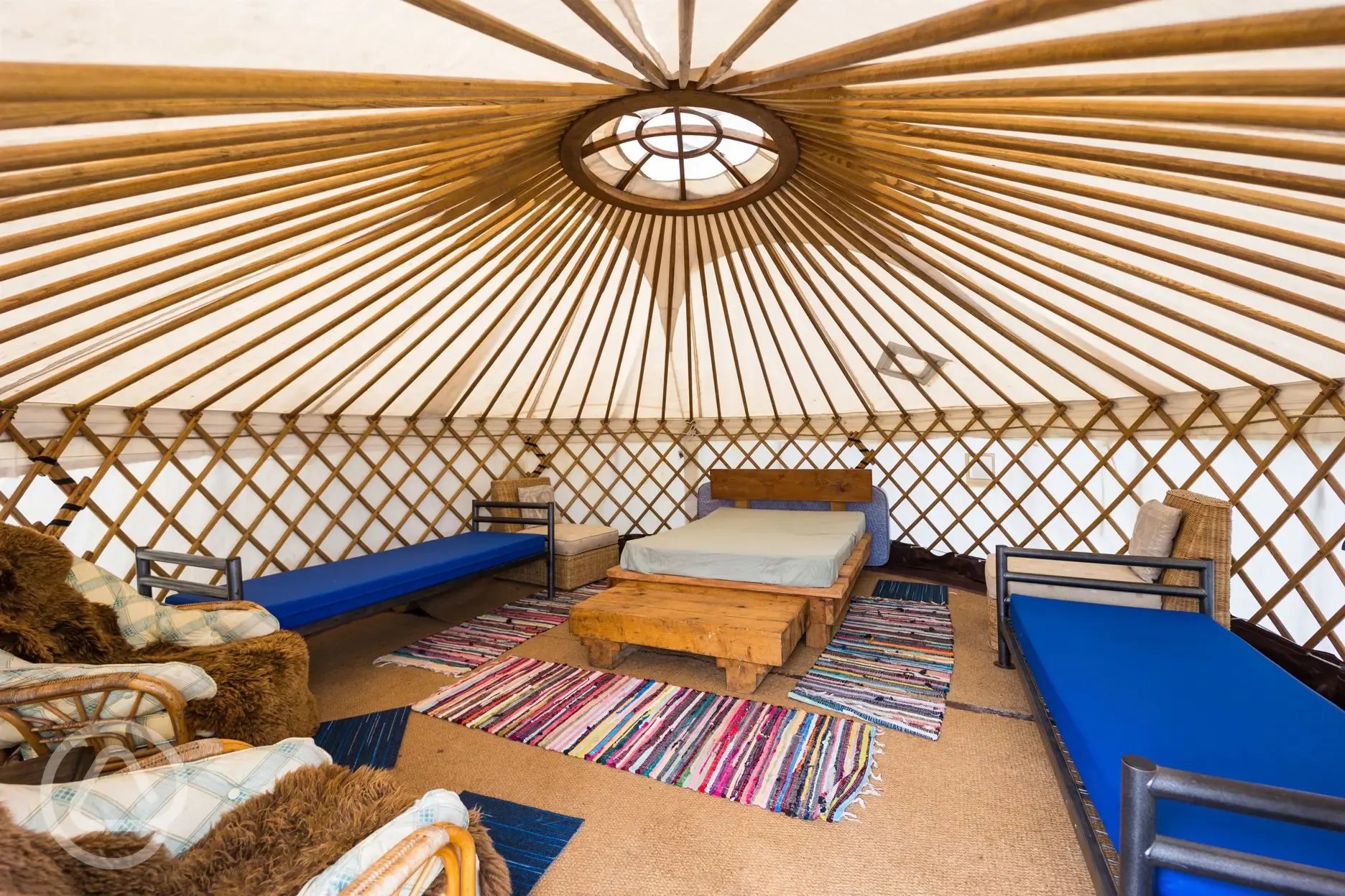 Yurt interior