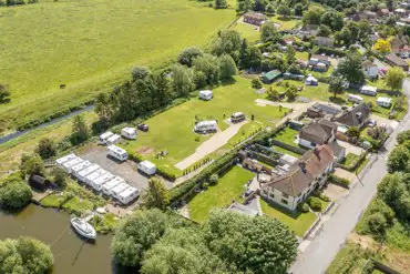 Aerial of the campsite