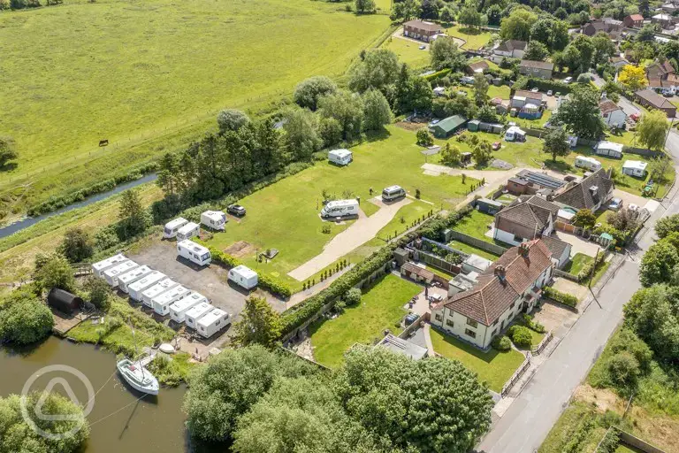 Aerial of the campsite