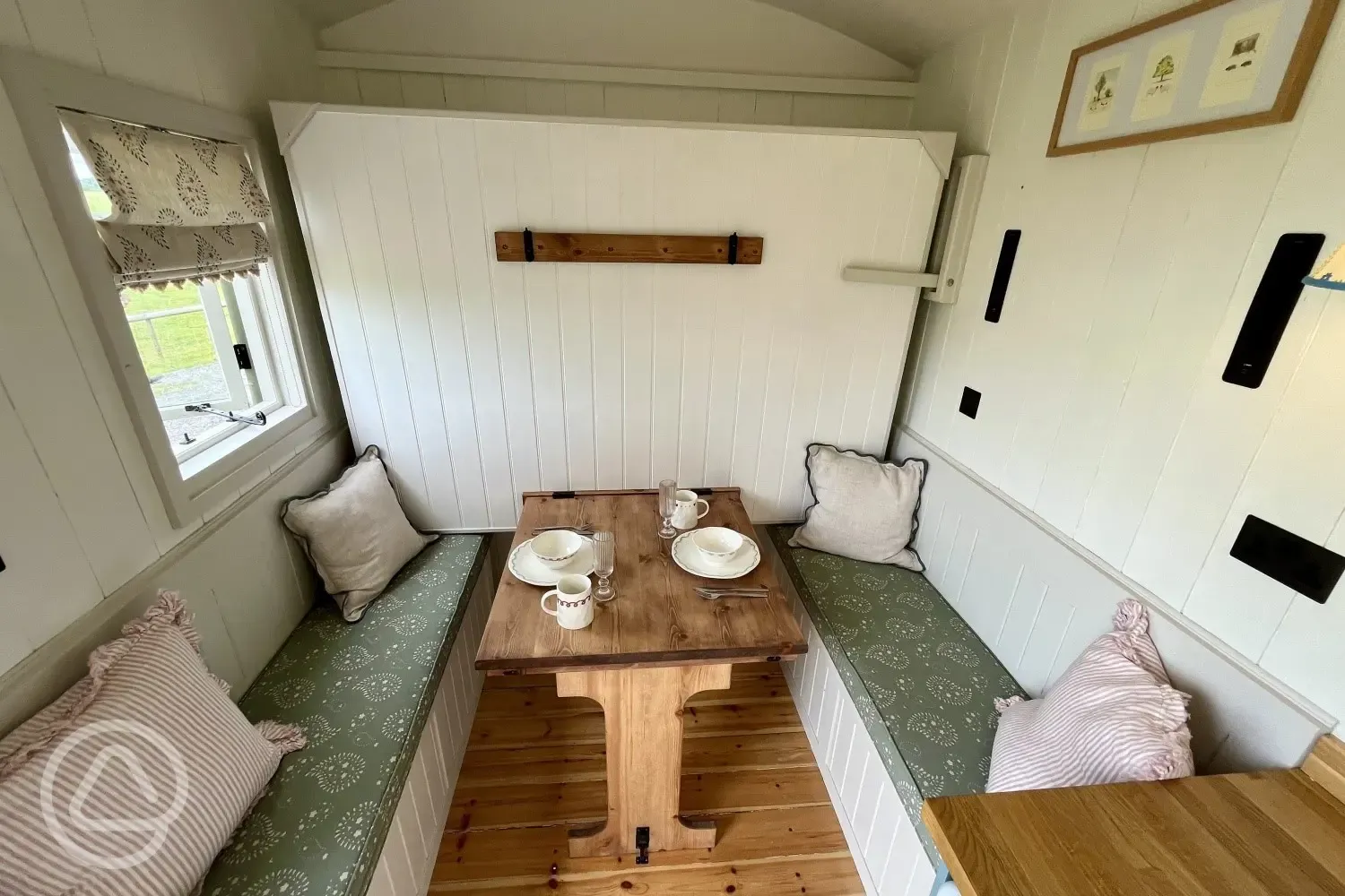 The Hector hut dining area