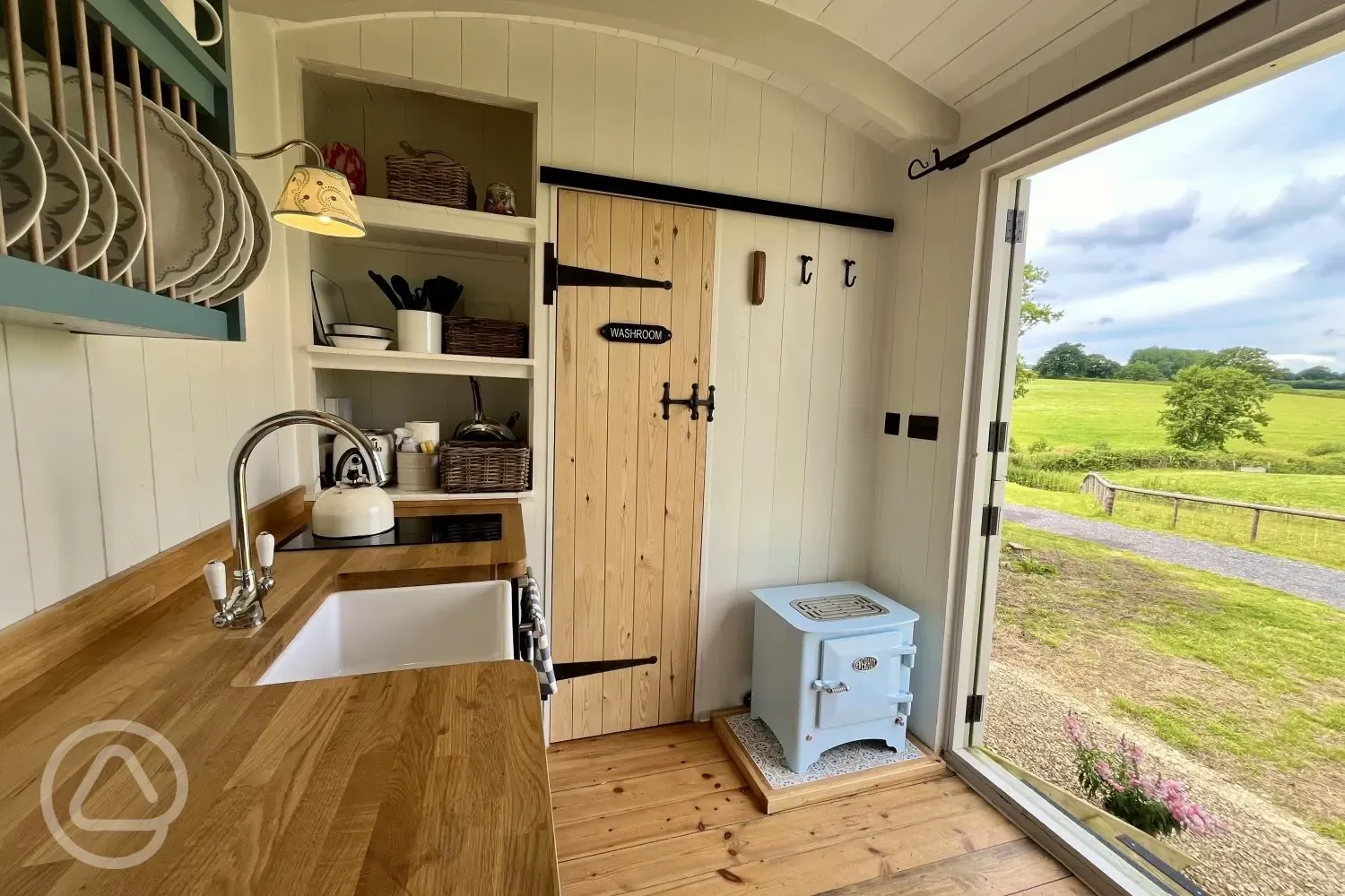 The Hector hut kitchen