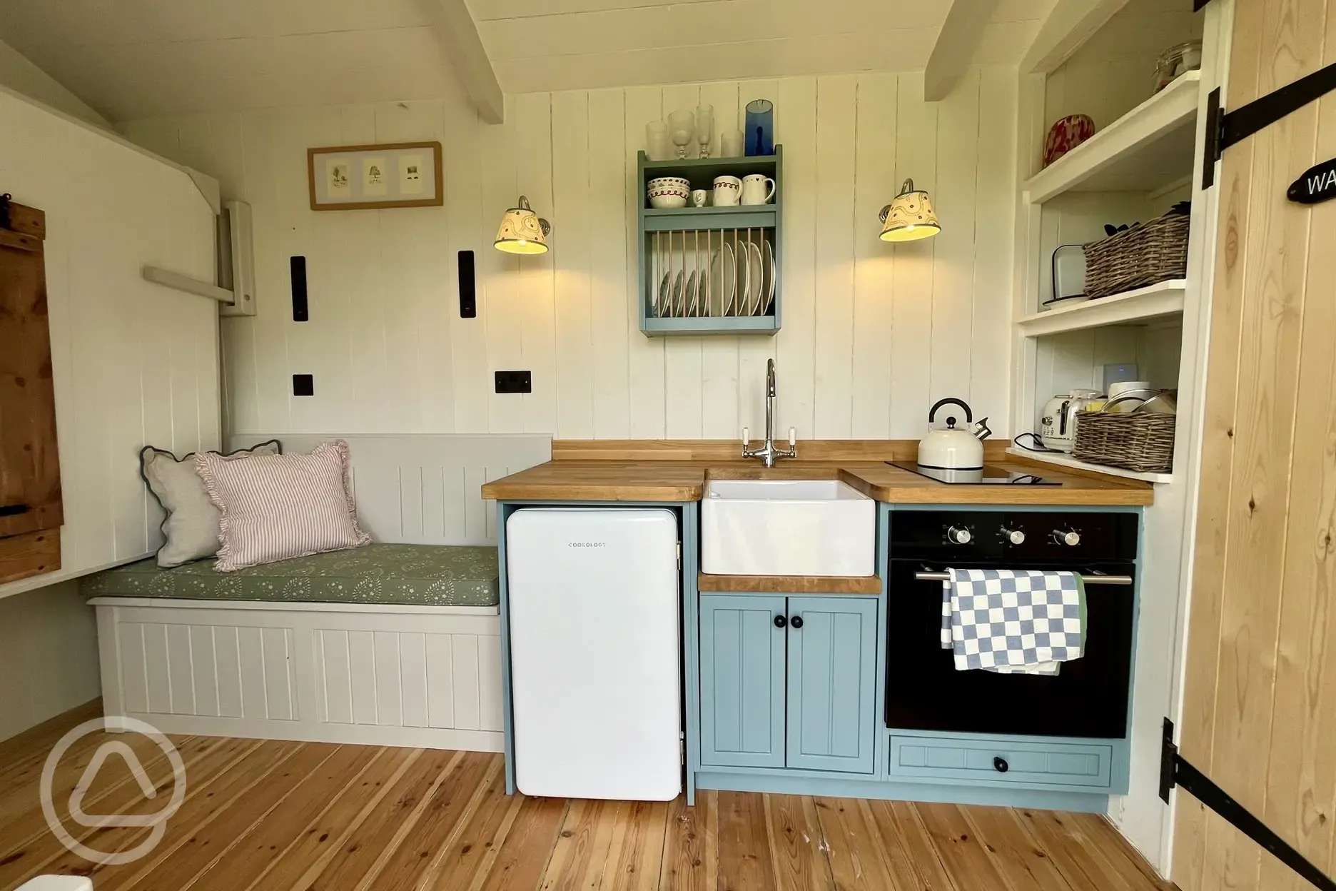 The Hector hut kitchen