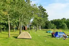 Non electric grass tent pitches (3m x 3m) for small tents