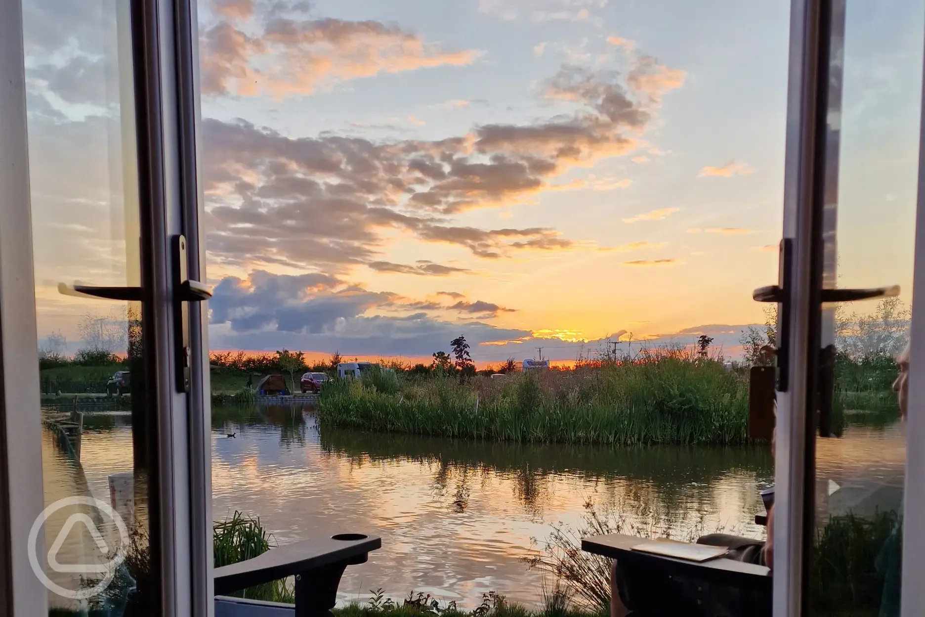 View from the ensuite glamping pods 