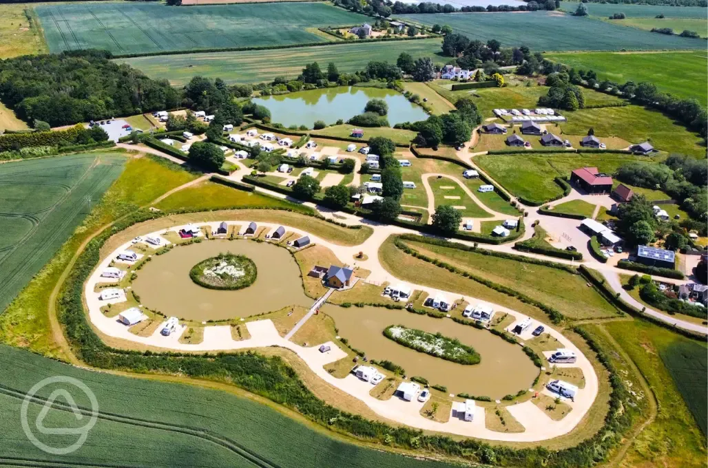 Aerial of the campsite