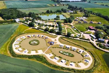 Aerial of the campsite