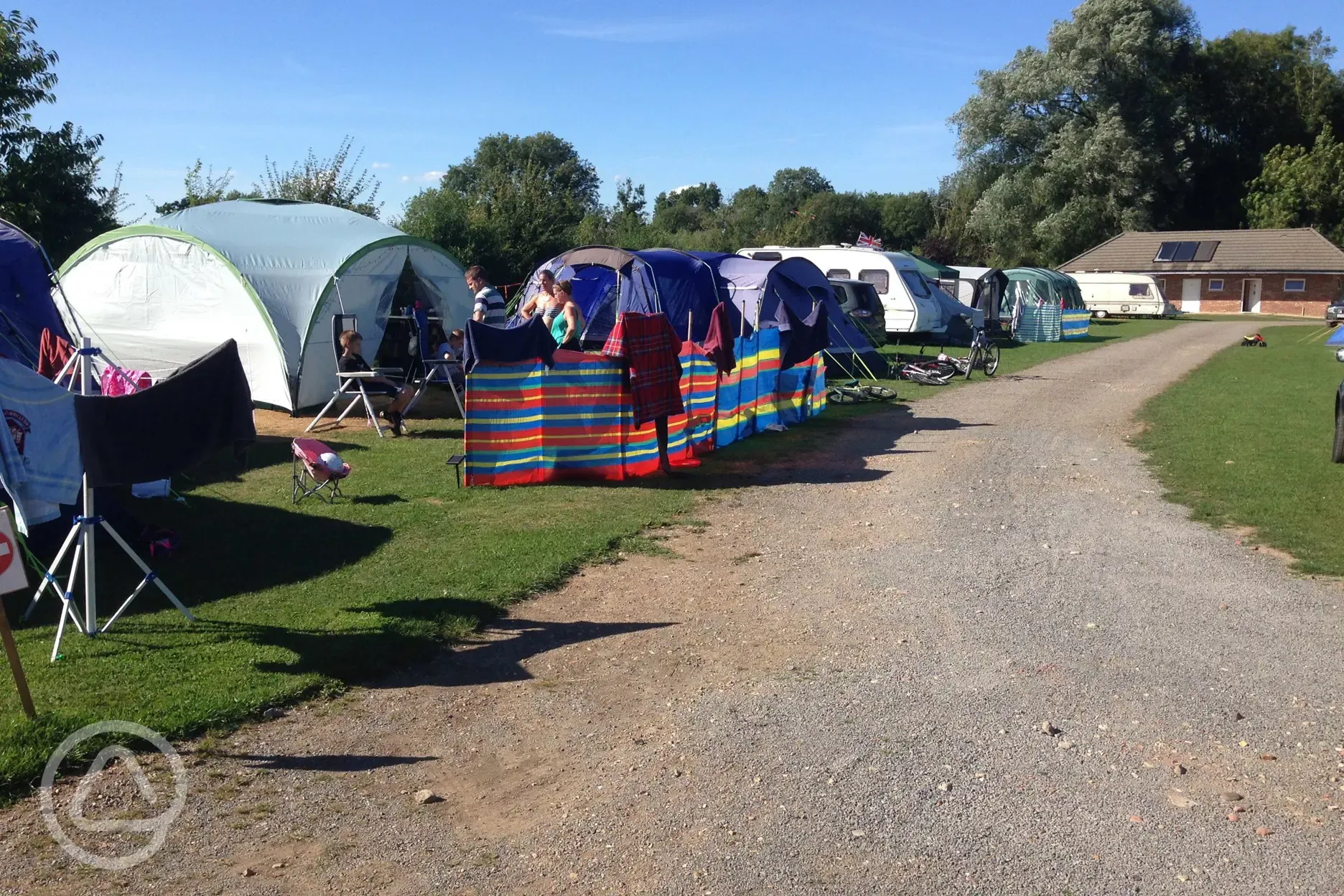 Hardstanding and grass pitches