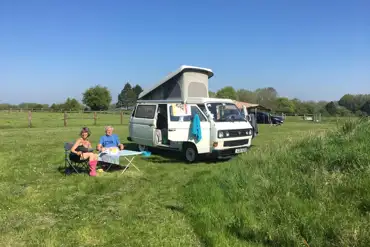 Campervan pitch at Bardwell Manor Equestrian Centre
