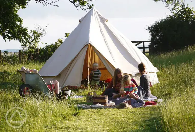 Bell tent at Botelet