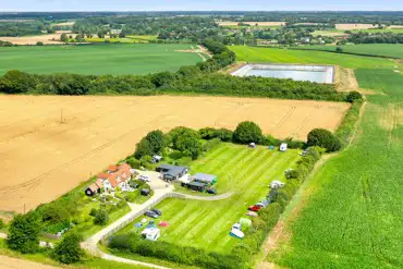 Aerial of the campsite