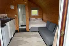 Glamping arch interior