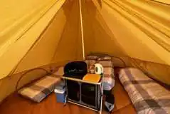 Star bell tent interior