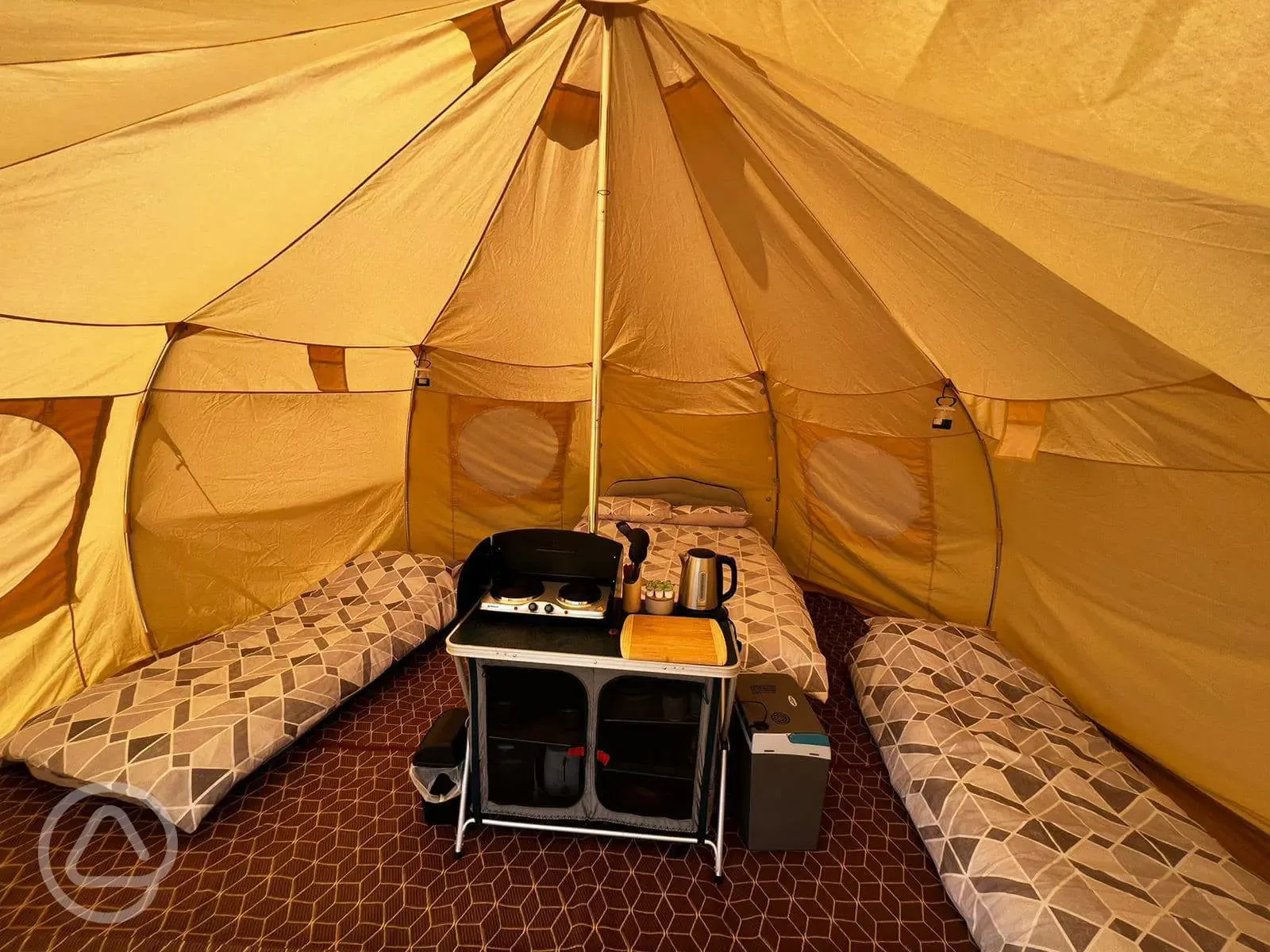 Luna bell tent interior