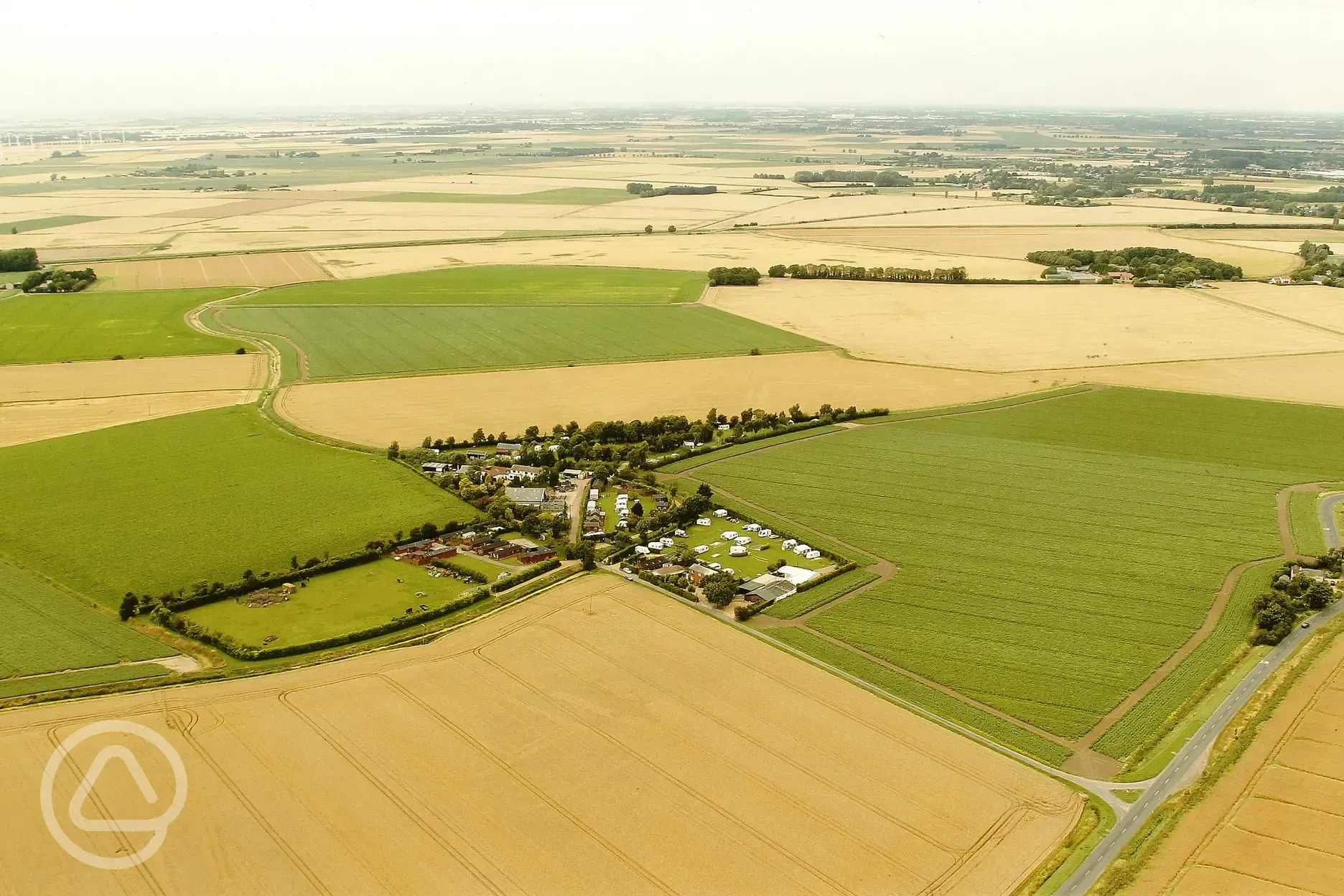 Aerial of the campsite