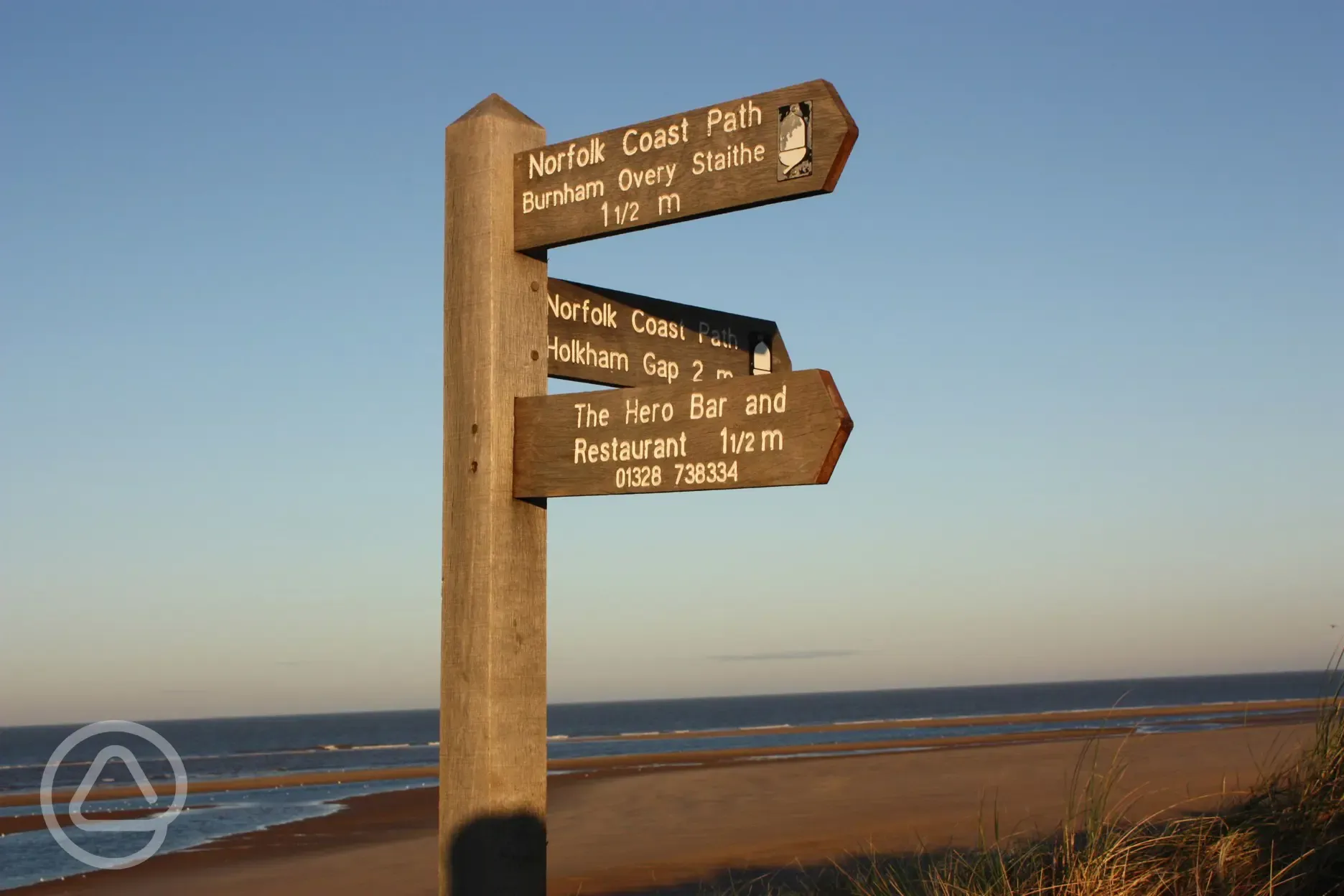 Nearby coastal path