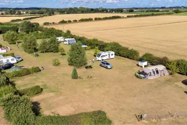 Aerial of the grass pitches