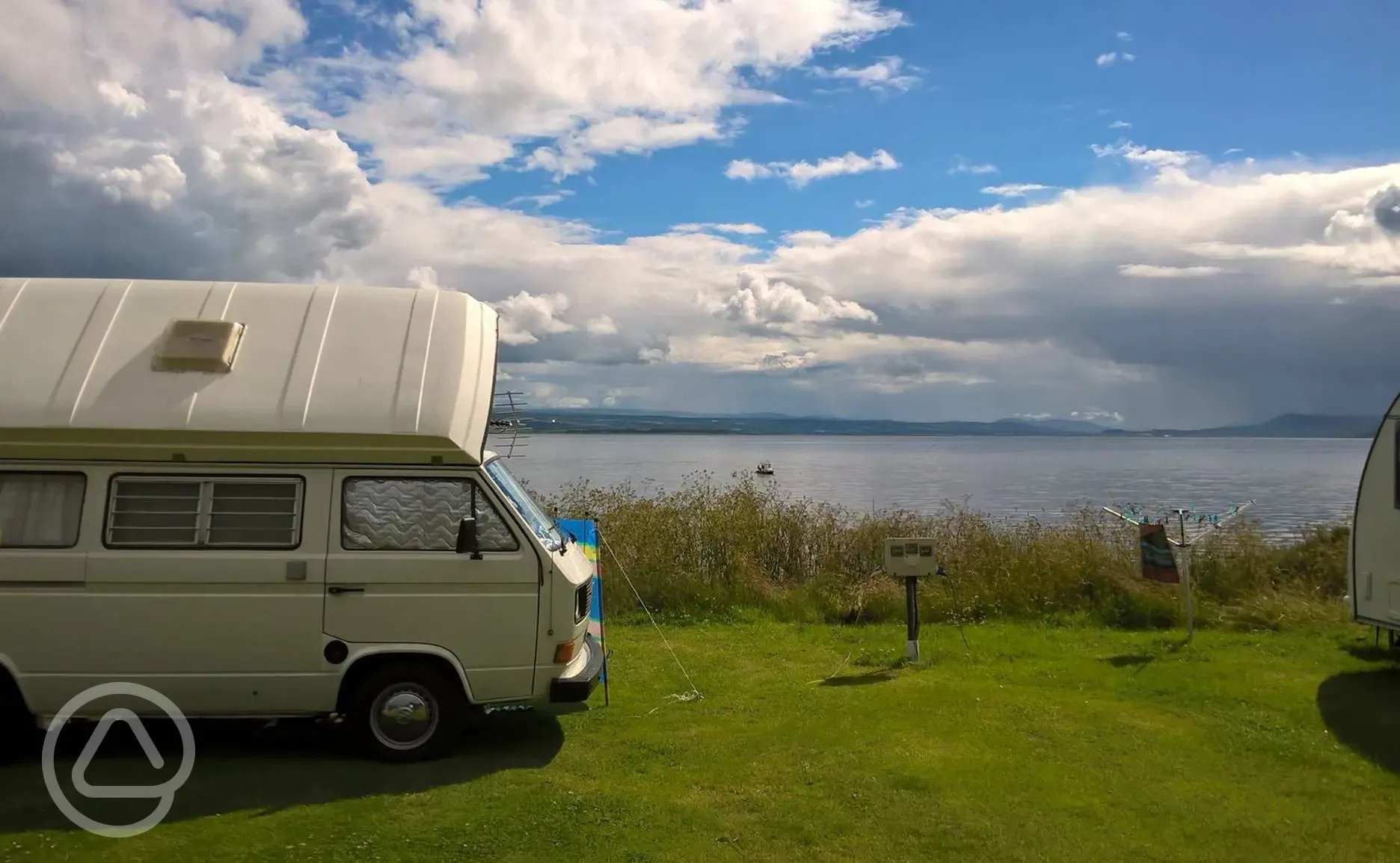 Campervan by the water Fortrose Bay Campsite