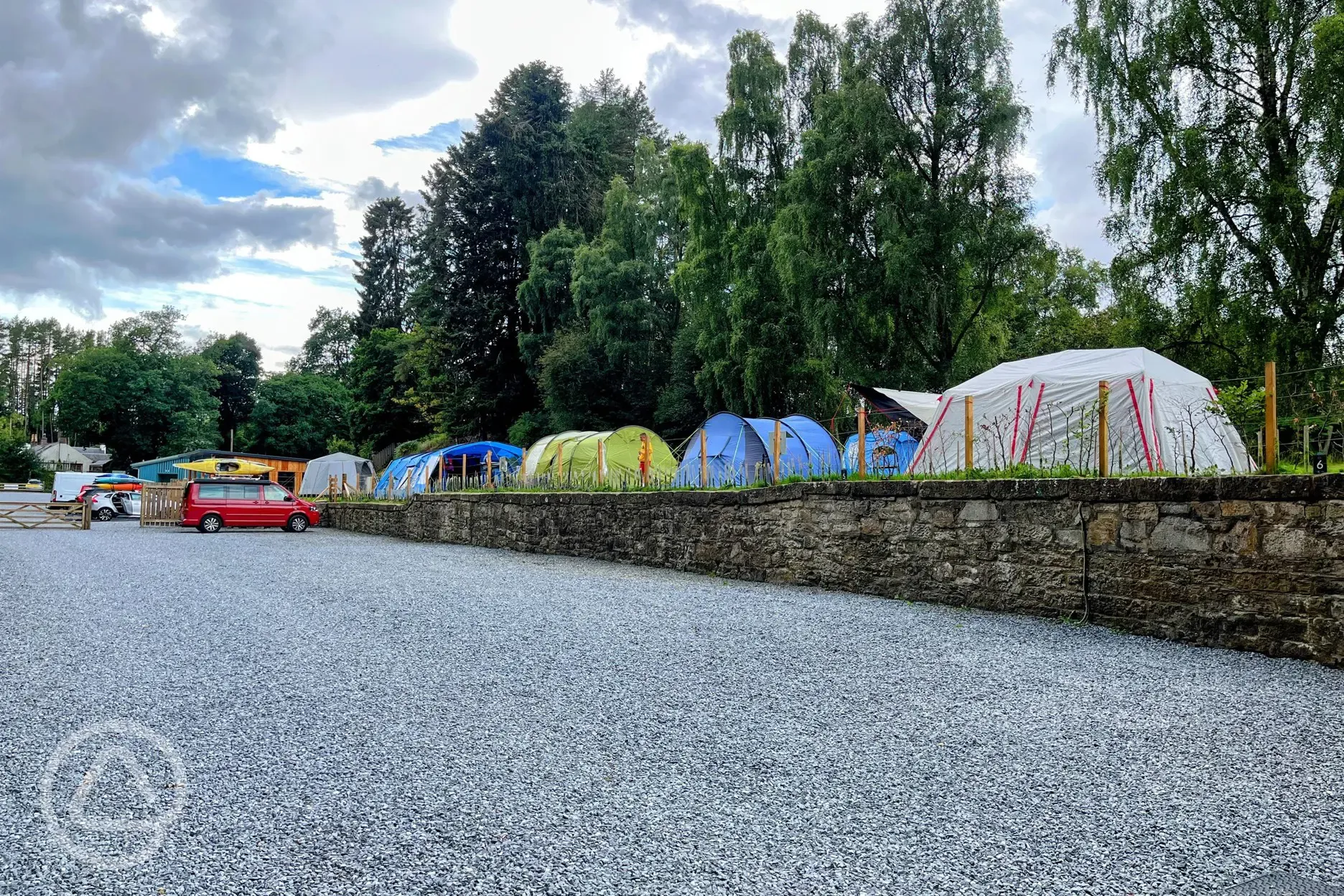 Electric hardstanding campervan pitches