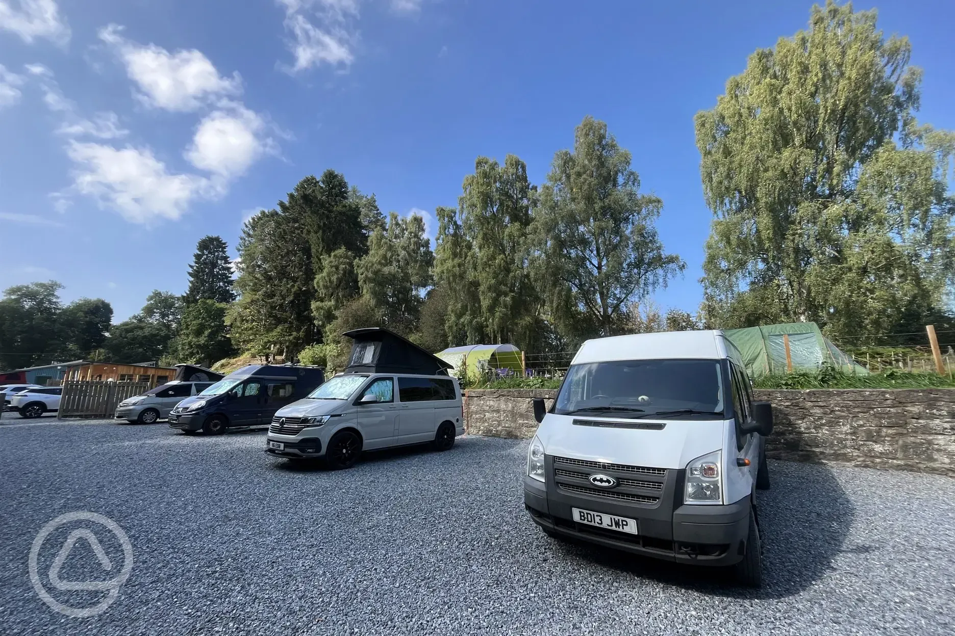 Electric hardstanding campervan pitches