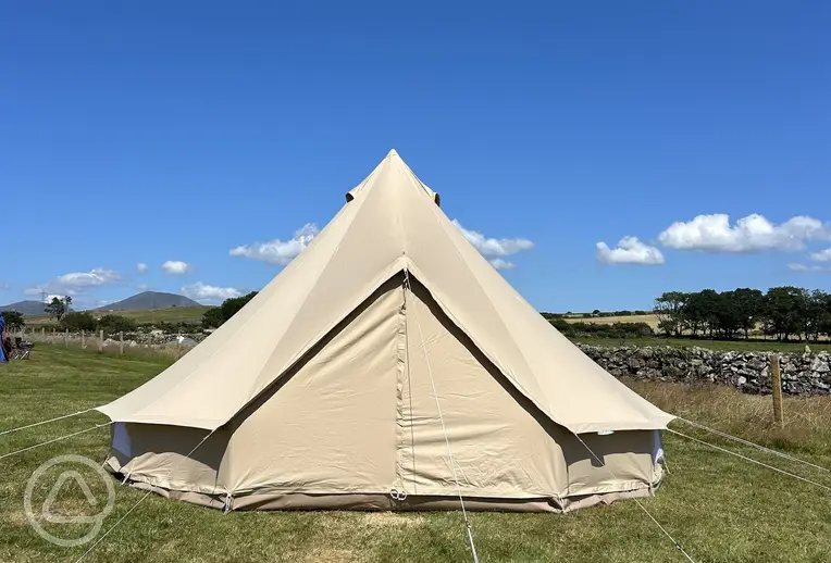 Unfurnished bell tent