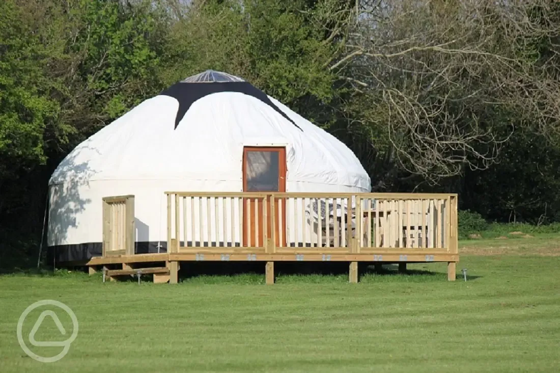 One of our luxury yurts