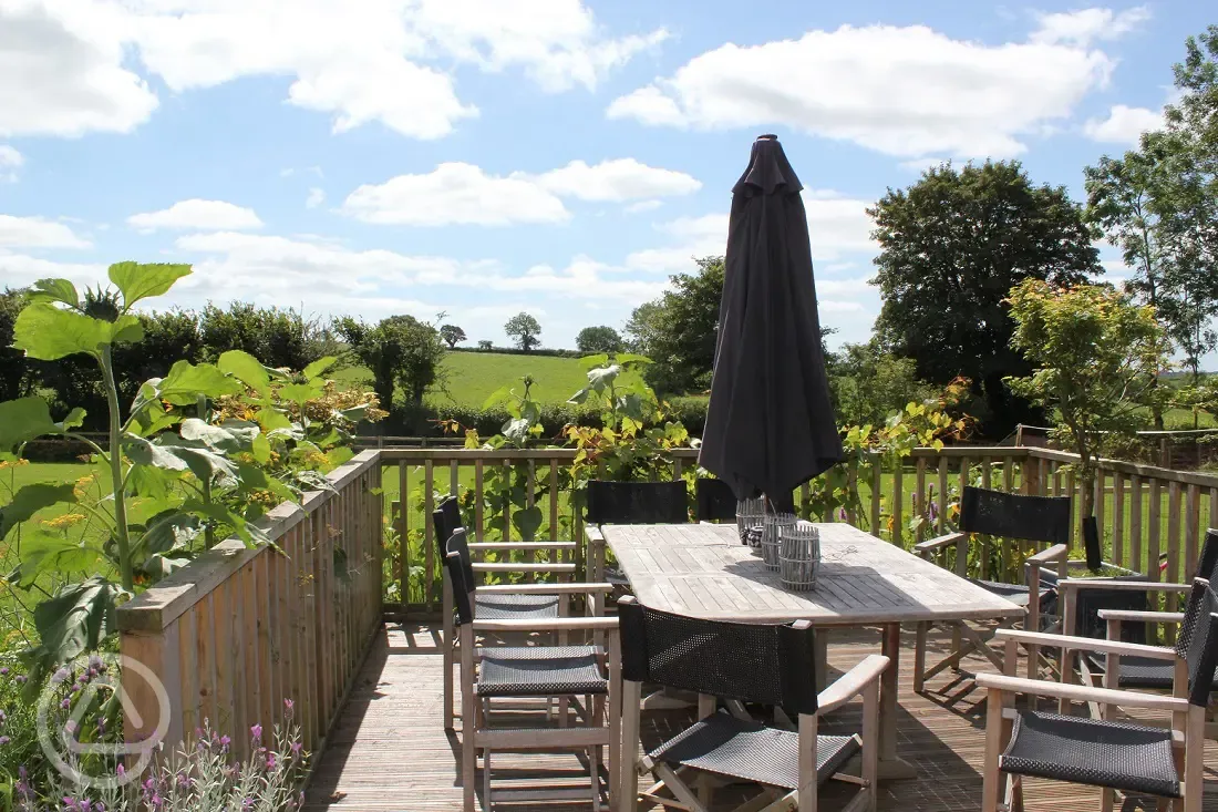 Sit on the communal deck area and enjoy a BBQ or read a book