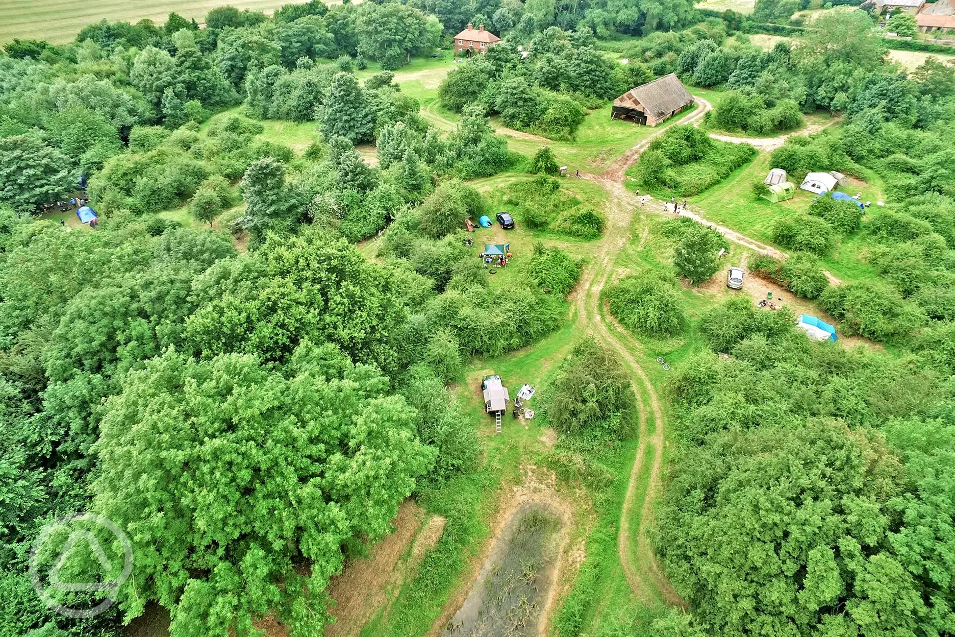 Aerial of the site