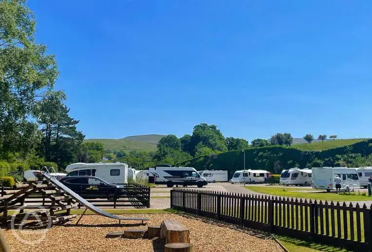 Camping field and play area