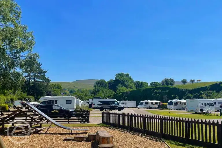 Camping field and play area