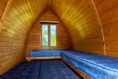 Camping pod interior