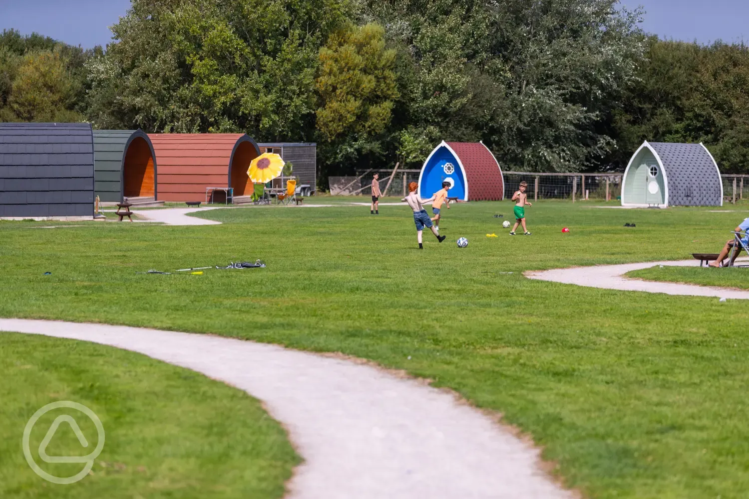 Overview of family and camping pods