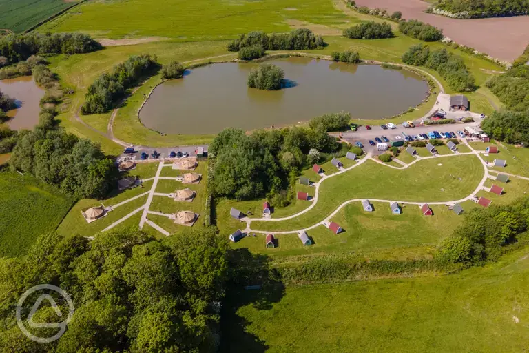 Aerial of the site