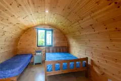 Camping pod interior