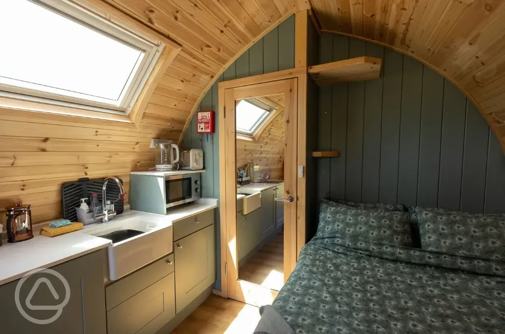 Willow and Cedar pod interior