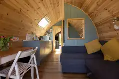 Willow and ceder pod interior Willow and ceder pod interior