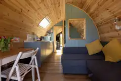 Four person pod interior