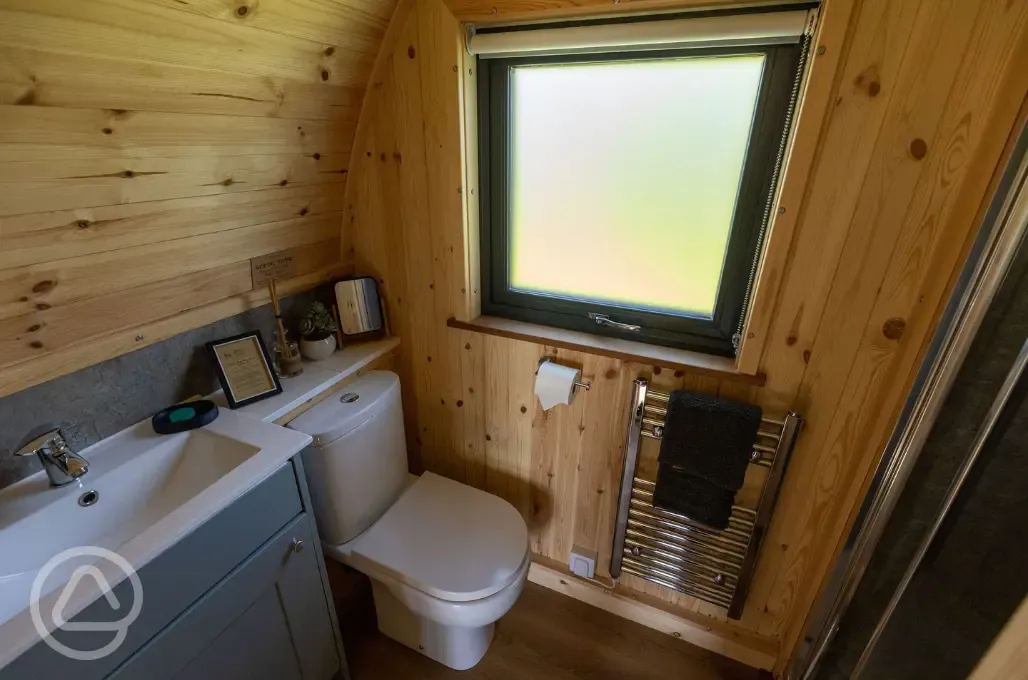 Willow and Cedar pod toilet