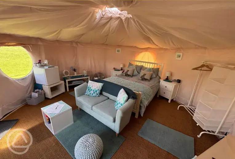 Yurt interior