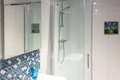 Private allocated glamping facilities - shower