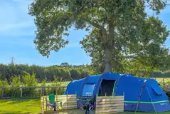 Large tent on a grass pitch