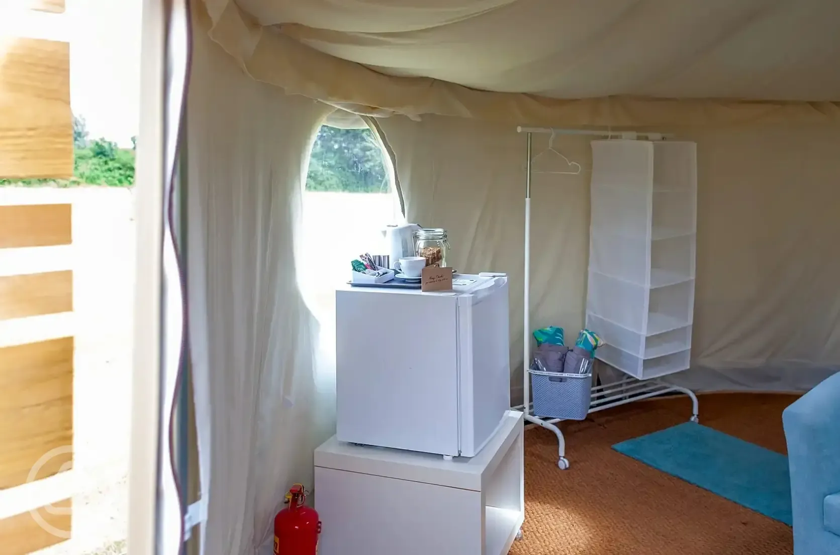 Yurt interior