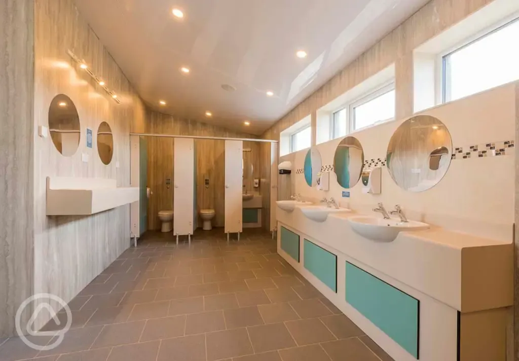 Camping and touring facilities - ladies toilets