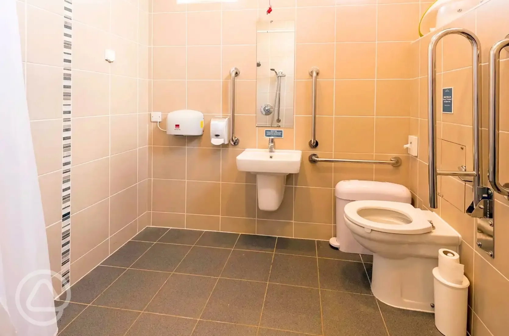 Camping and touring facilities - disabled bathroom