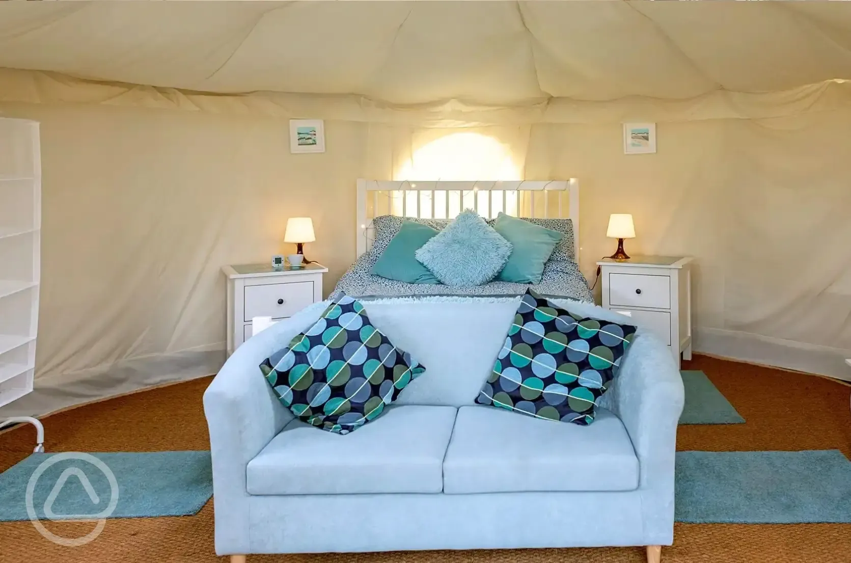 Yurt interior