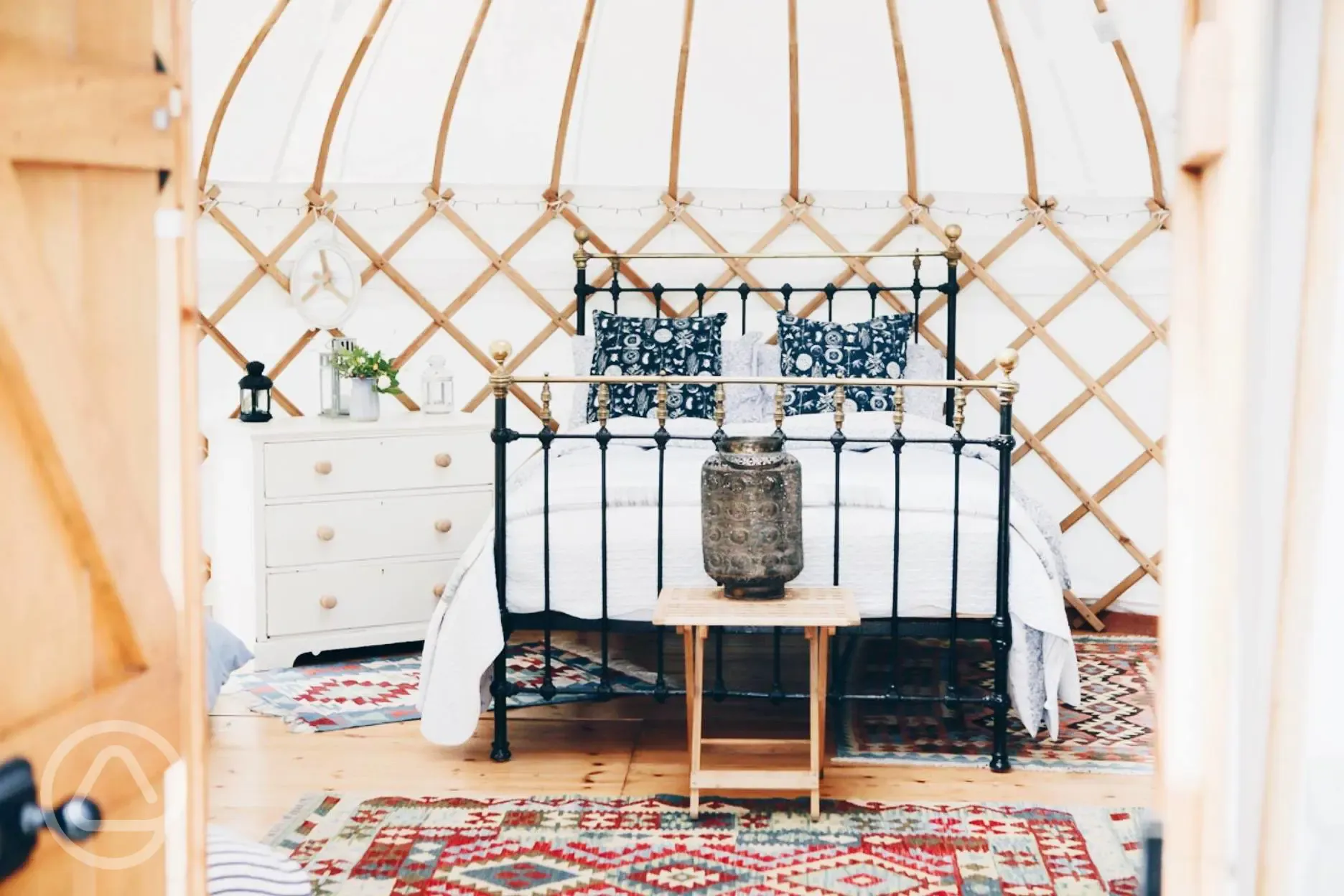 Yurt furnishings Tremeer Farm