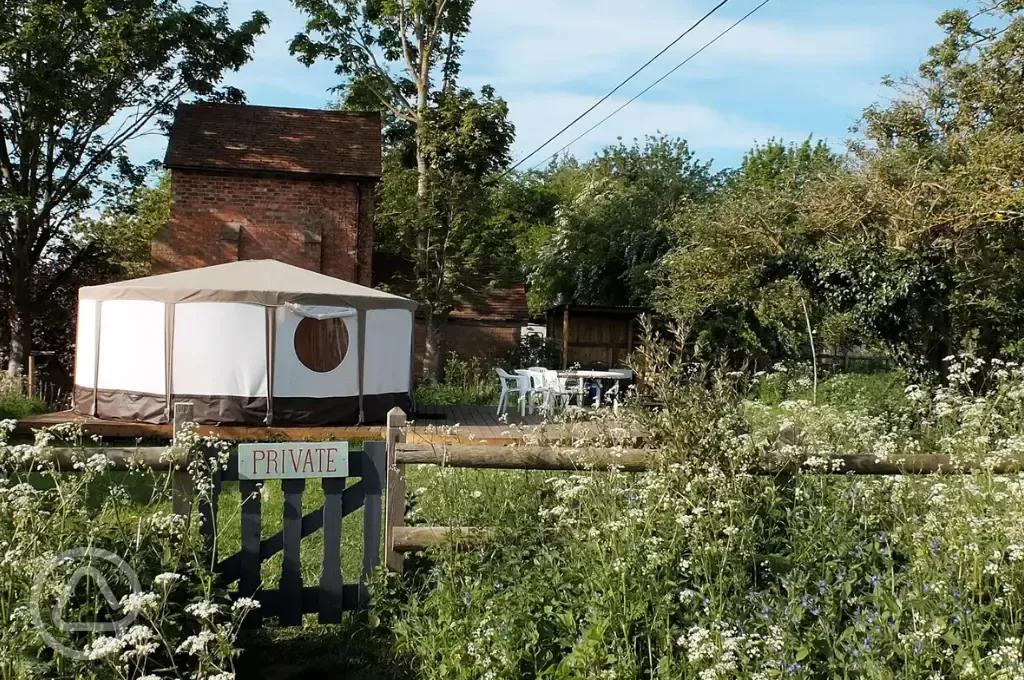 The garden yurt