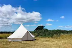 Unfurnished bell tent