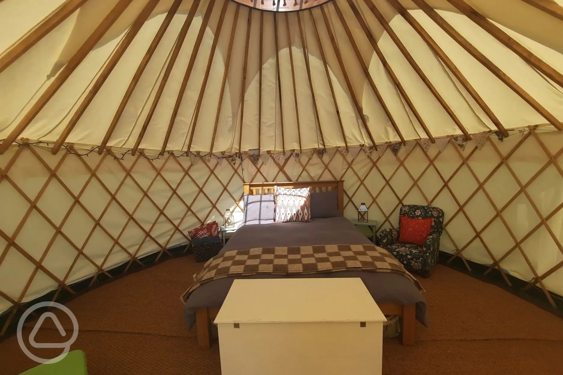 Yurt interior